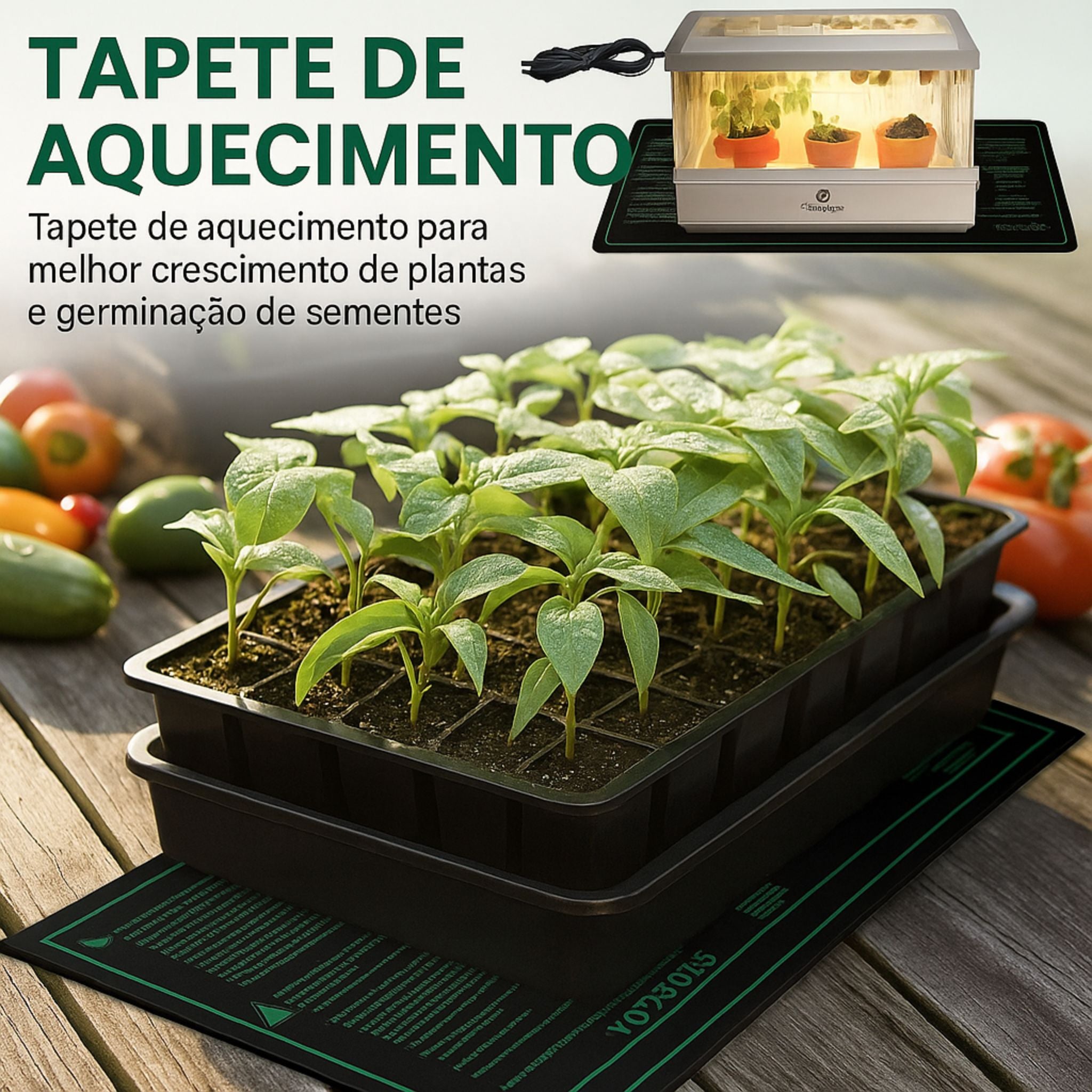Tapete Térmico para Germinação e Clones