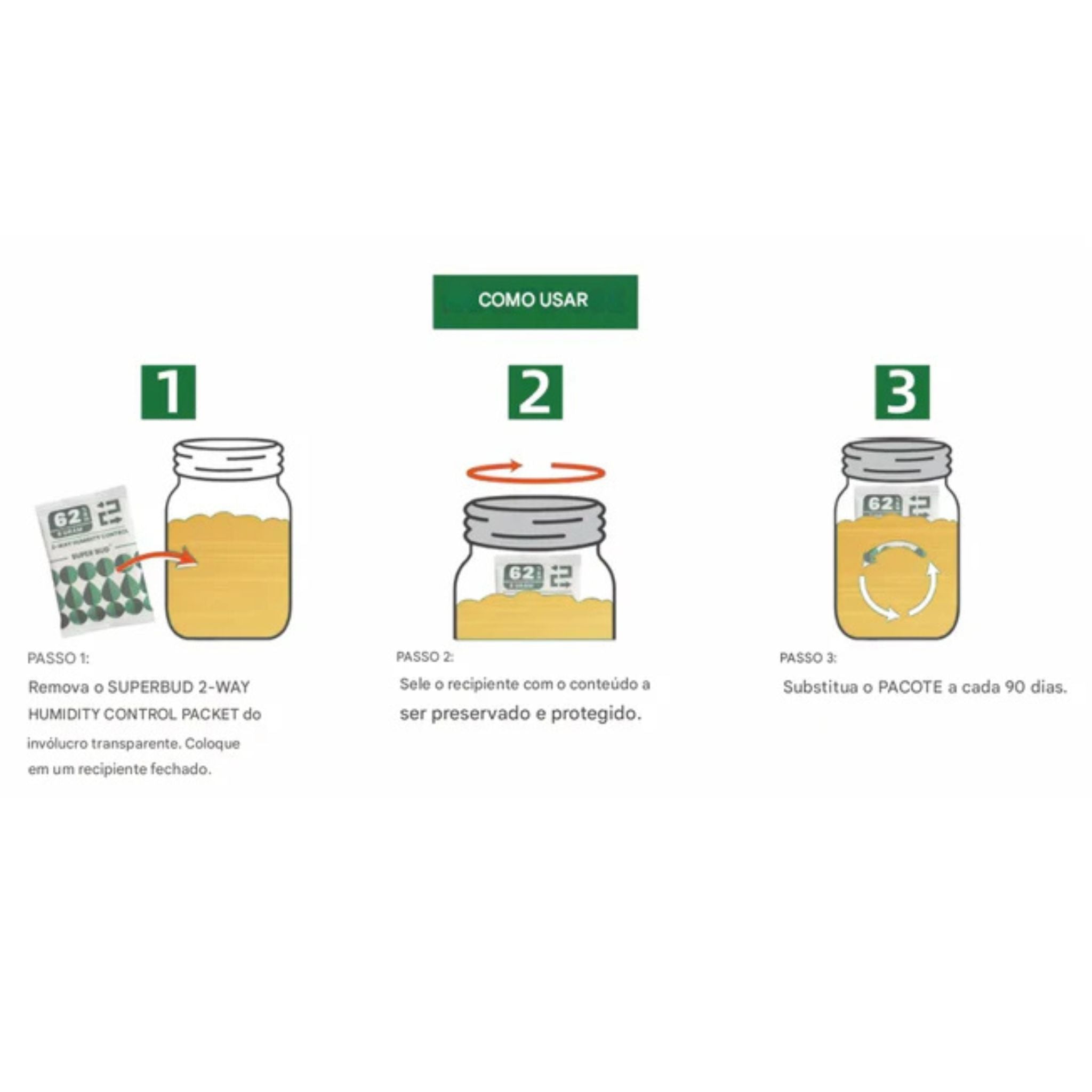 Controlador de Umidade 8g  62% - SuperBud