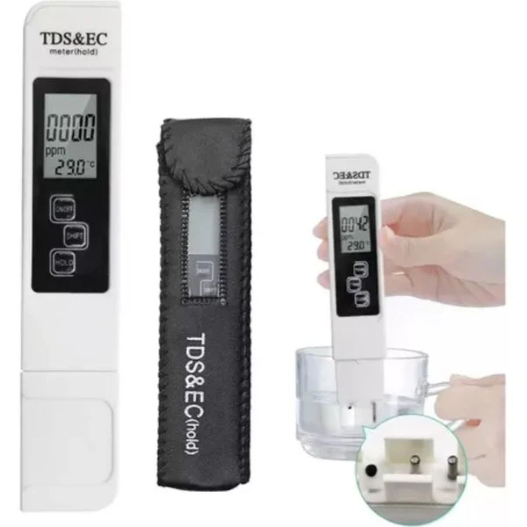 Medidor Digital de TDS, EC e Temperatura