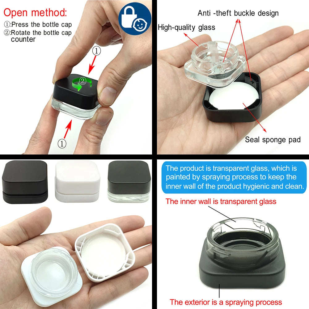 Mini pote para armazenamento 9g