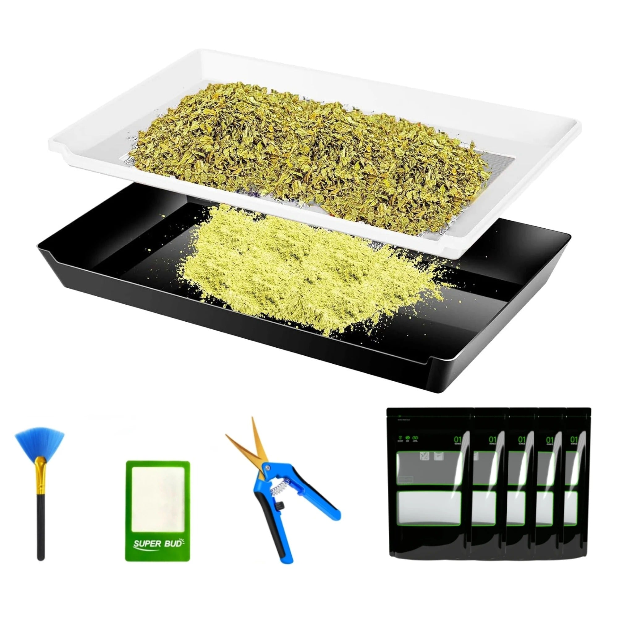 Kit Bandeja para trim + acessórios (150 mícrons)