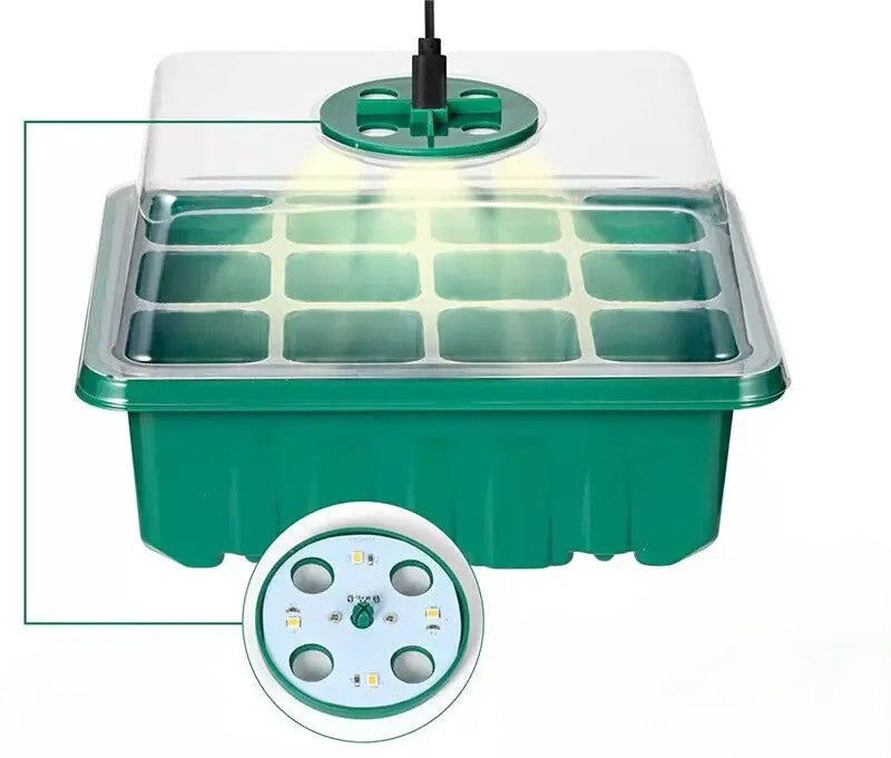 Mini estufa de germinação/clonagem com led