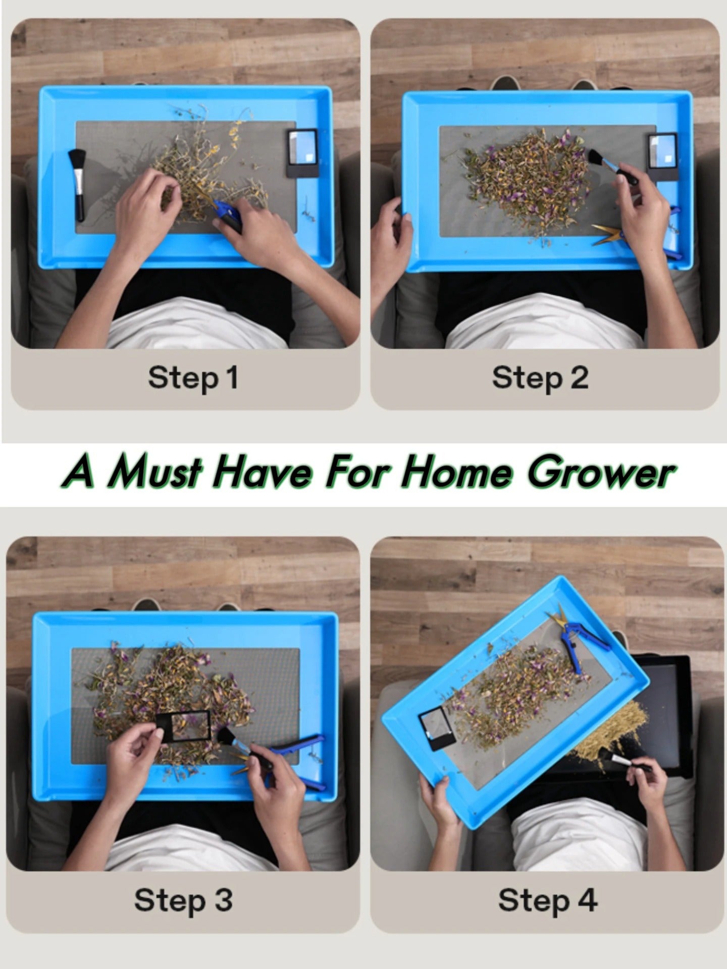 Kit Bandeja para trim + acessórios (150 mícrons)