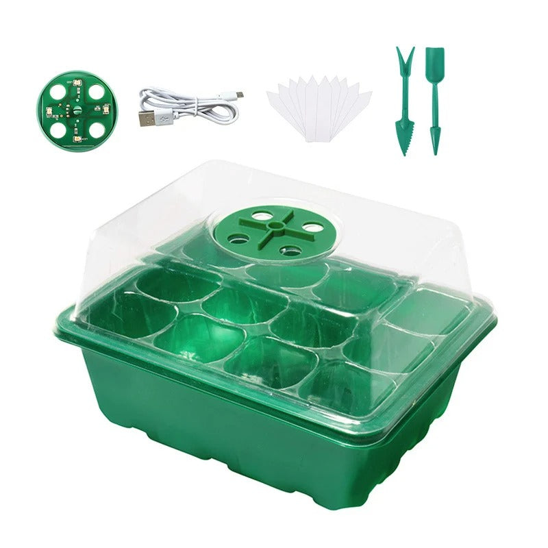 Mini estufa de germinação/clonagem com led