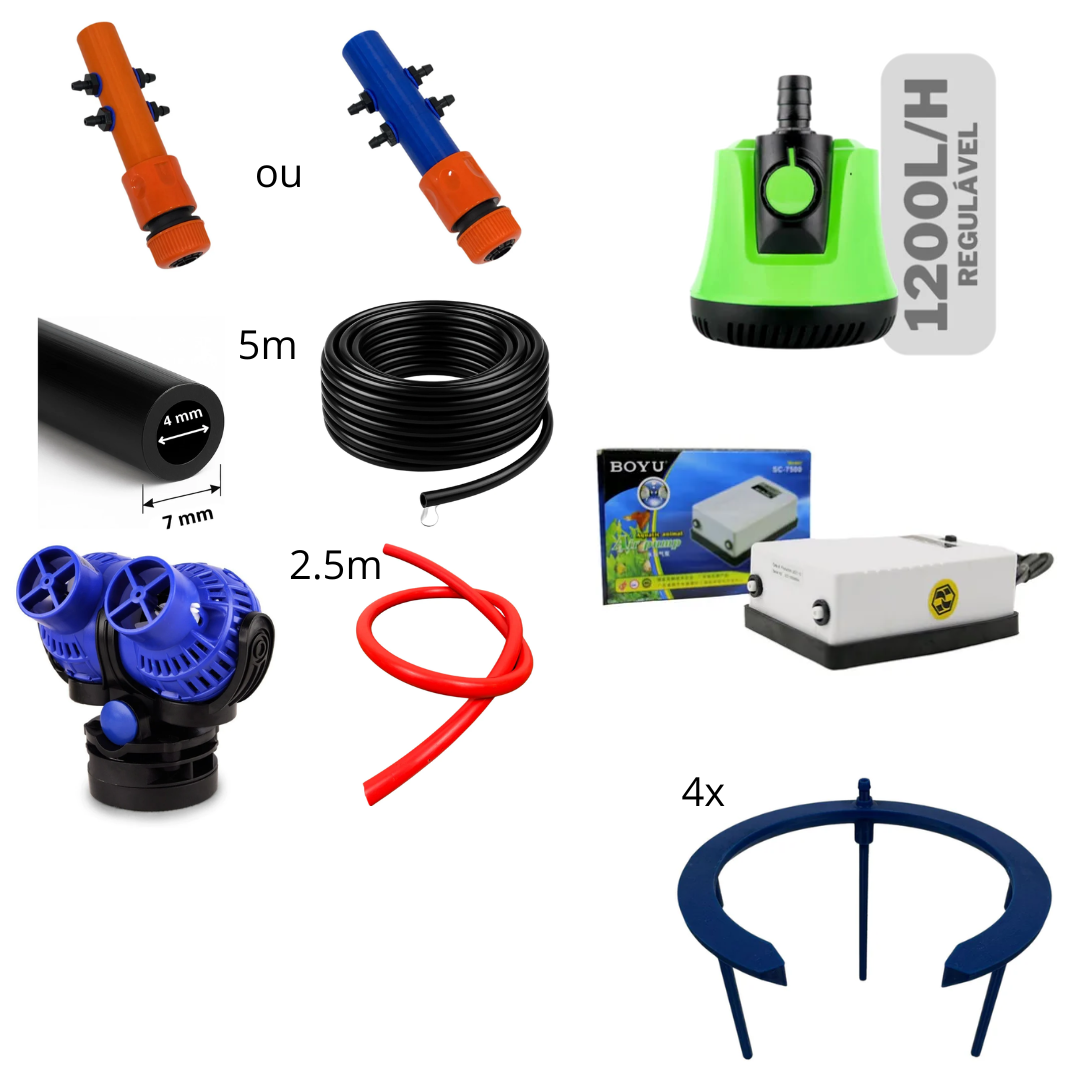Kit personalizado de rega automática (até 3 plantas)