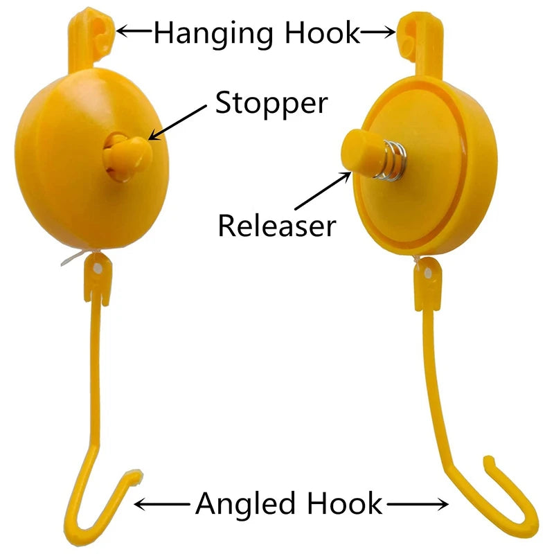 10x Yoyo Hanger de plástico para plantas