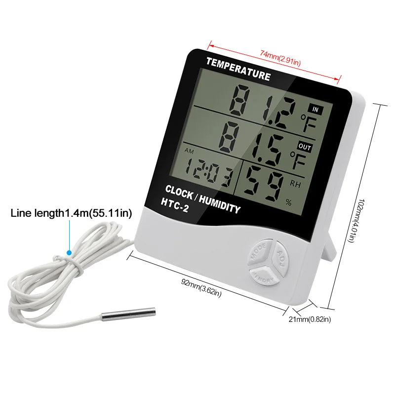 Termohigrômetro (temperatura e umidade)