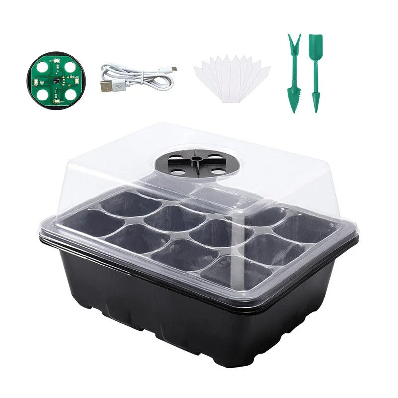 Mini estufa de germinação/clonagem com led
